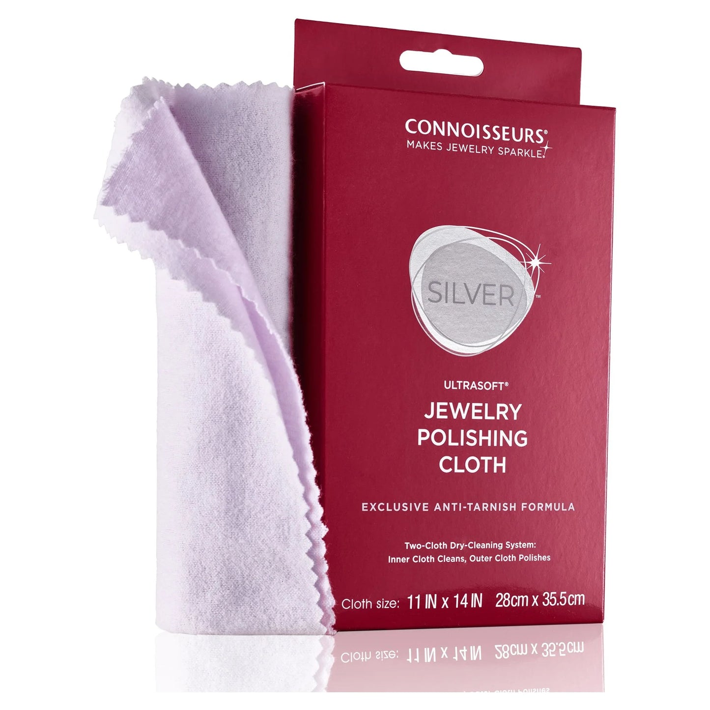 Silver Jewelry Polishing Cloth Cleans and Polishes All Silver Jewelry